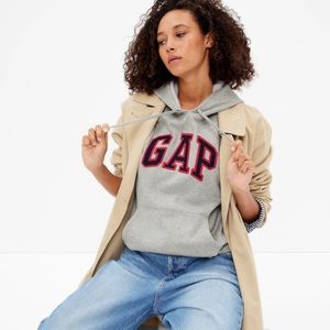 NWT Gap Logo Hoodie  Color: Light Heather Gray